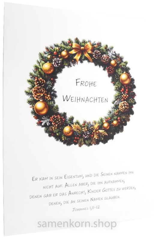 Postkarte "Er kam in sein Eigentum..."