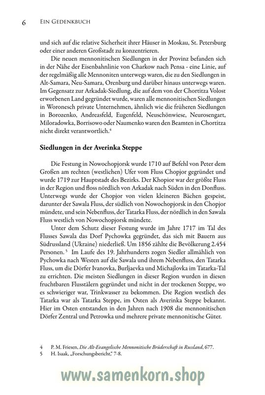 Ein Gedenkbuch. Mennoniten in Arkadak und Zentral / Buch