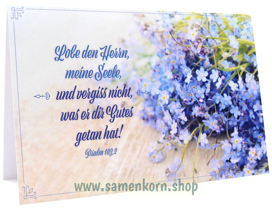 Faltkarte "Lobe den Herrn meine Seele"