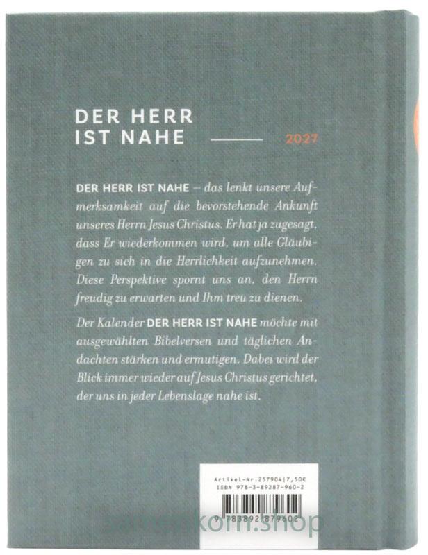 Der Herr ist nahe 2027 Buchkalender