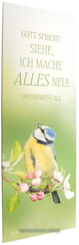 Lesezeichen Jahreslosung 2026 Vogel 10er