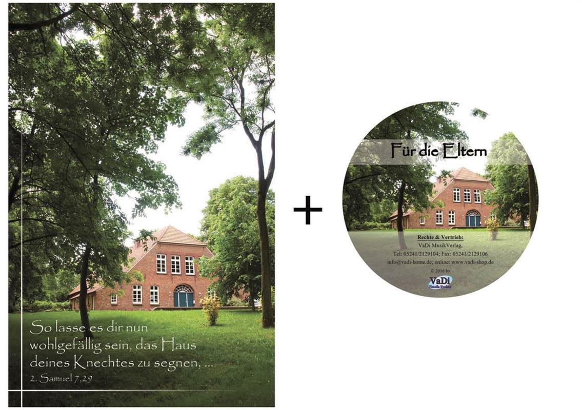 Faltkarte mit Mini-CD "Für die Eltern"