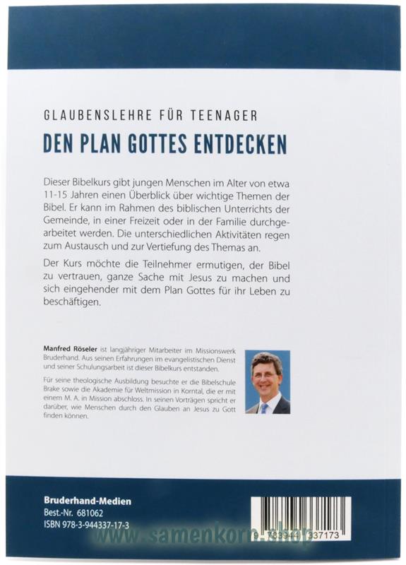 Den Plan Gottes entdecken / Teenagerkurs Teil 2
