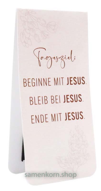 Magnetlesezeichen Tagesziel: Jesus"