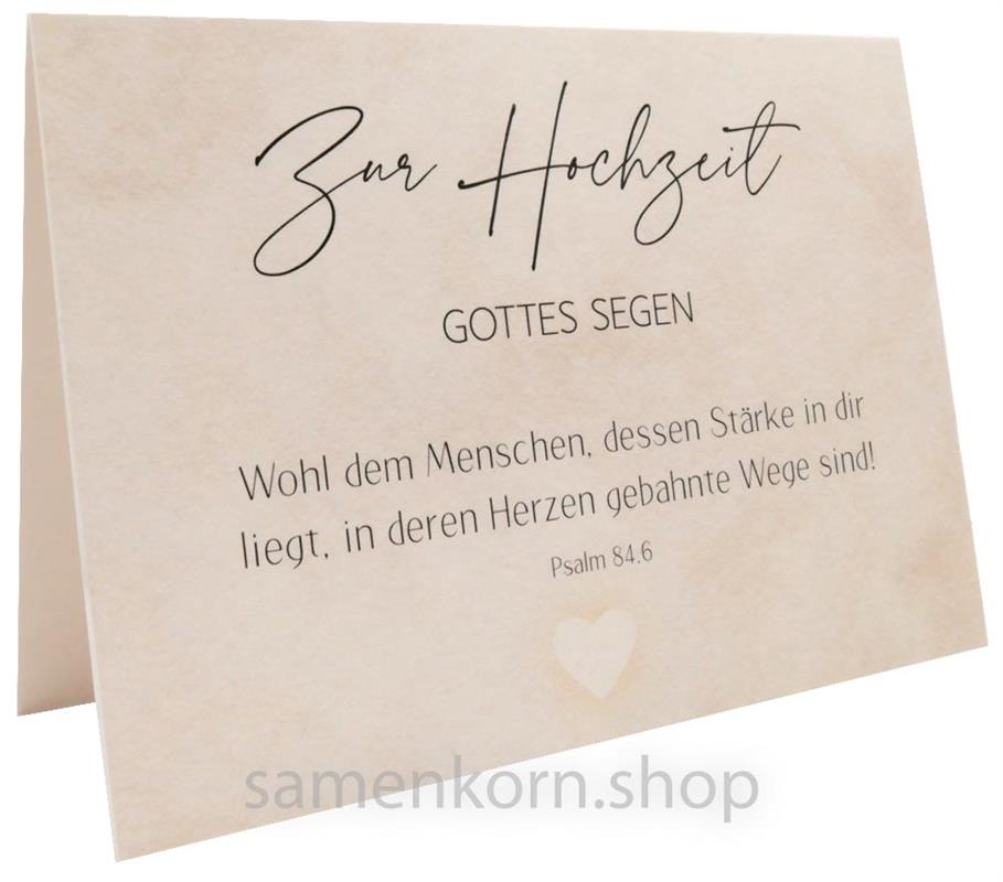 Faltkarte zur Hochzeit "Hochzeit-Stärke"