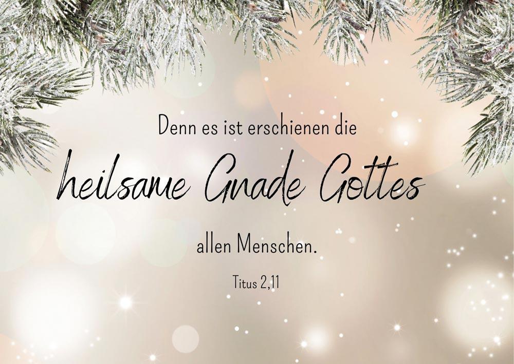 Postkarte "Heilsame Gnade" / Titus 2,11