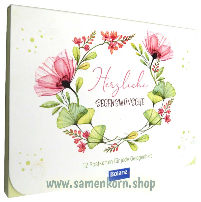 Postkartenbox "Herzliche Segenswünsche"