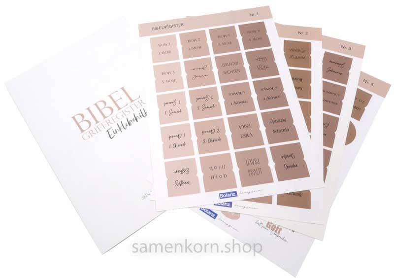 Bibelgriffregister cremefarben