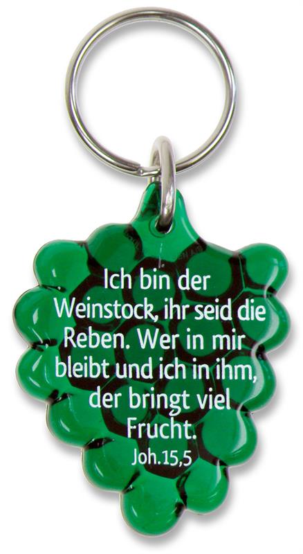 Schlüsselanhänger "Weintraube", grün