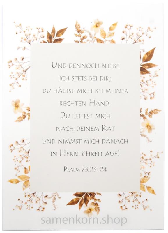 Postkarte "Und dennoch bleibe ich stets..." Psalm 73,23