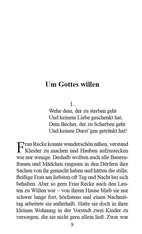 Um Gottes willen / Buch