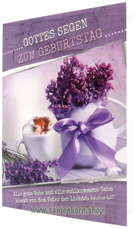 Faltkarte "Gottes Segen zum Geburtstag" Jakobus 1,17