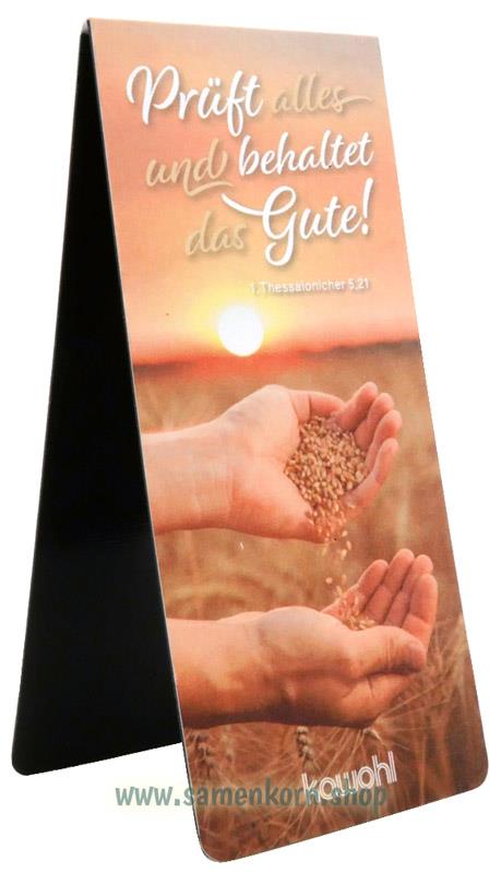 Magnetlesezeichen-Set Jahreslosung "Prüft alles und behaltet ..."