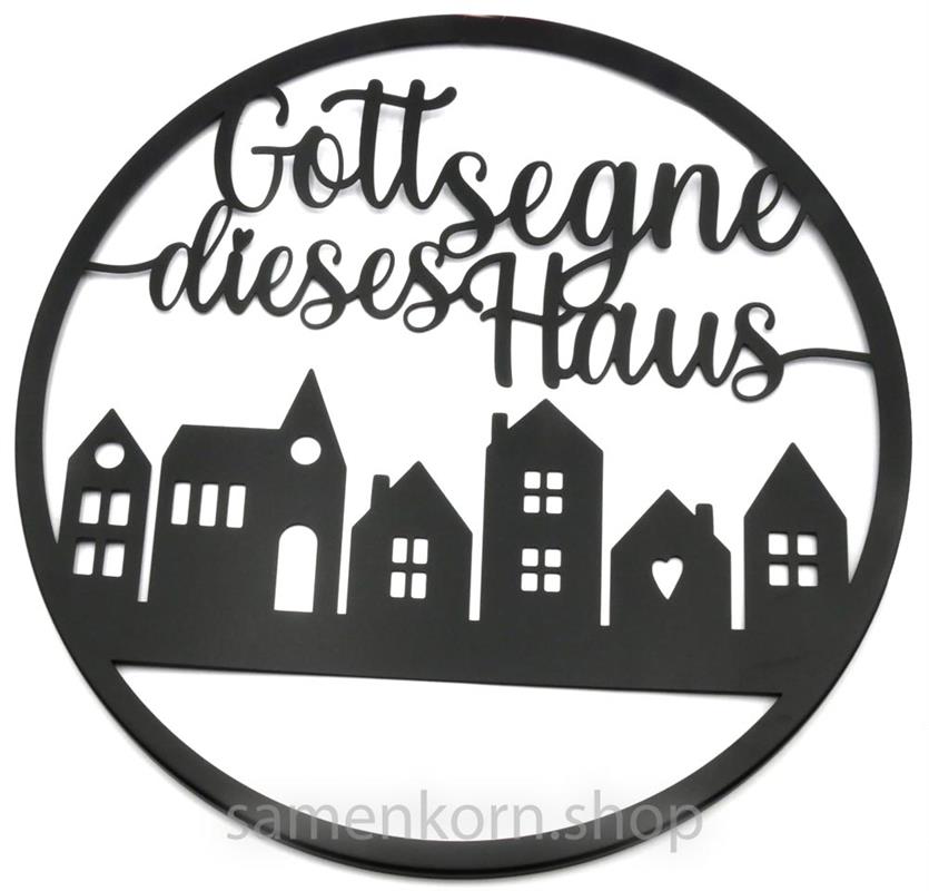 Wanddeko "Häuser"