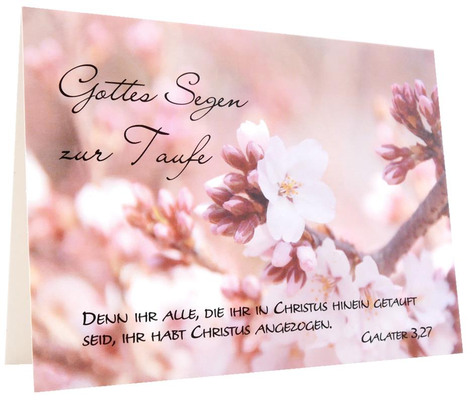 Doppelkarte "Gottes Segen zur Taufe" Gal. 3,27