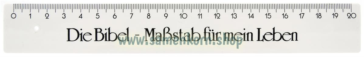 Lineal "Bibel - Maßstab für mein Leben", grün