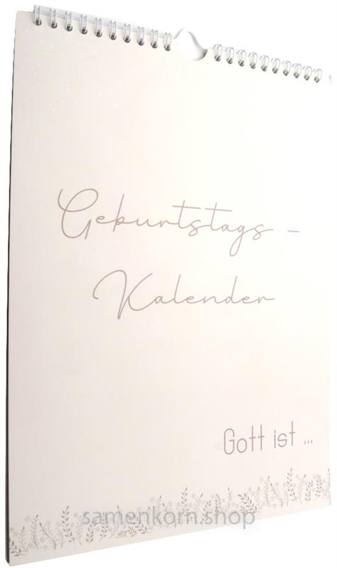 Geburtstagskalender immerwährend "Gott ist..."