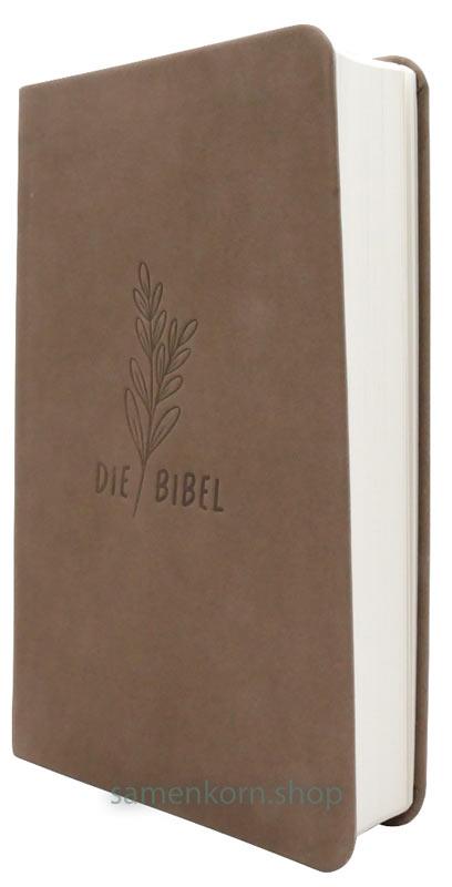 Schlachter 2000 Taschenausgabe (Softcover, Rindsleder, Taupe)