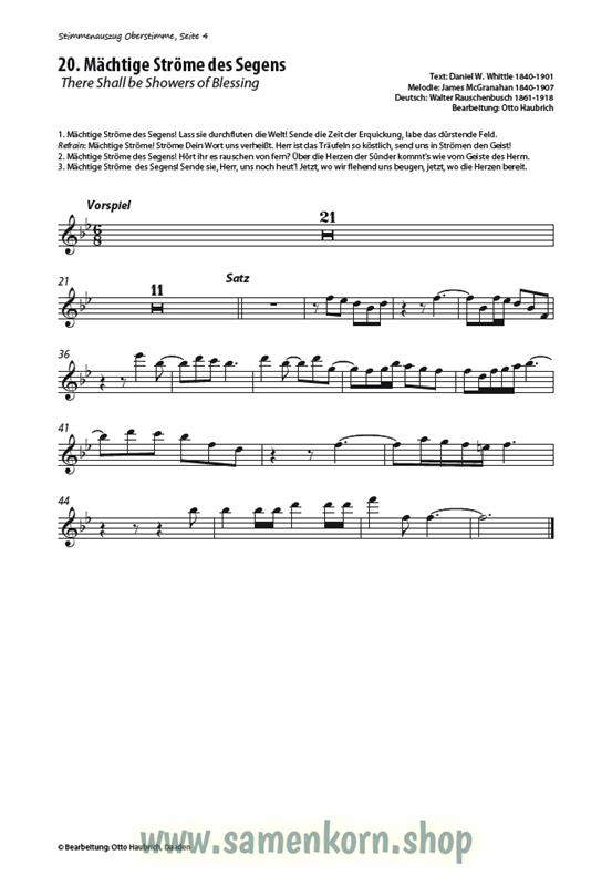 Lobt froh den Herrn / Oberstimmen: Flöte, Oboe / Noten