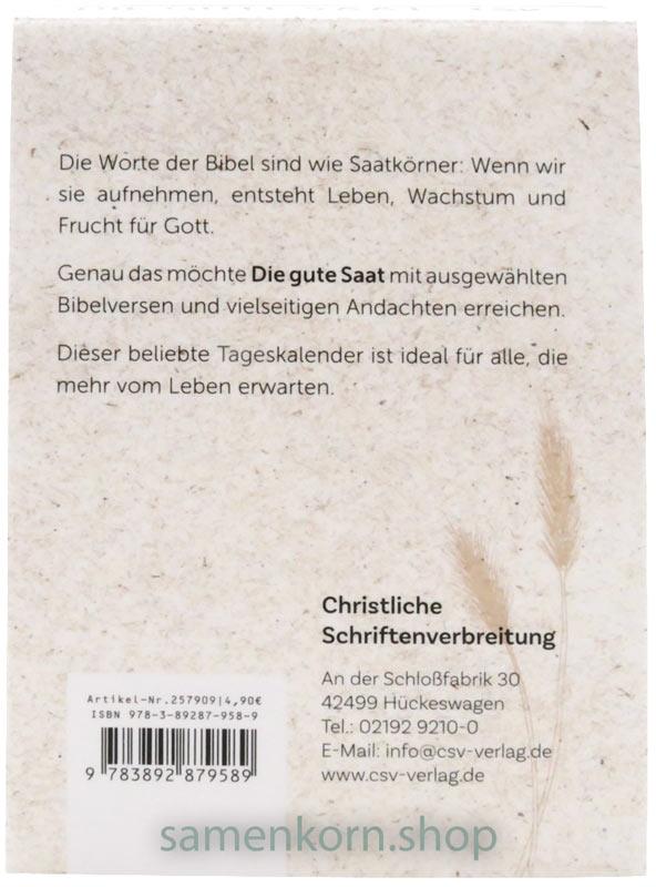 Die gute Saat (KLEIN)- Abreißkalender 2027
