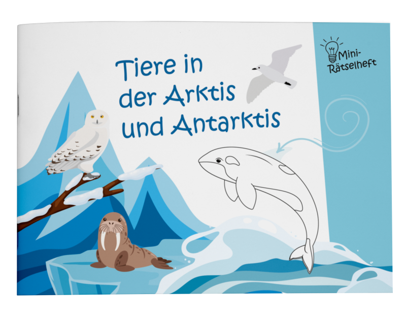 Mini-Rätselheft - Tiere in der Arktis und Antarktis  / Heft