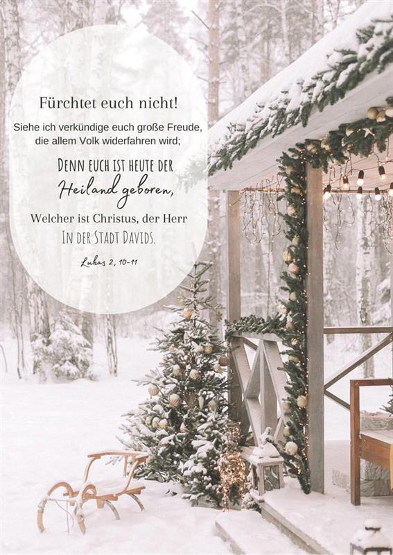 Postkarte "Fürchtet euch nicht" / Lukas 2,10-11