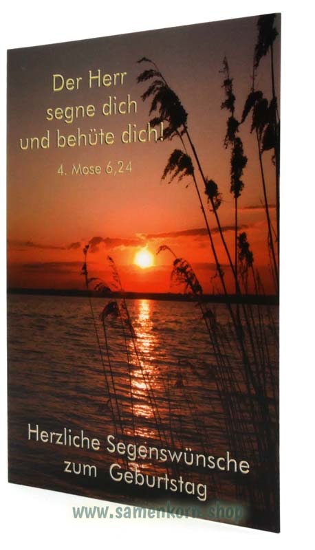 Doppelkarten zum Geburtstag / Set "Landschaft" 5 Karten
