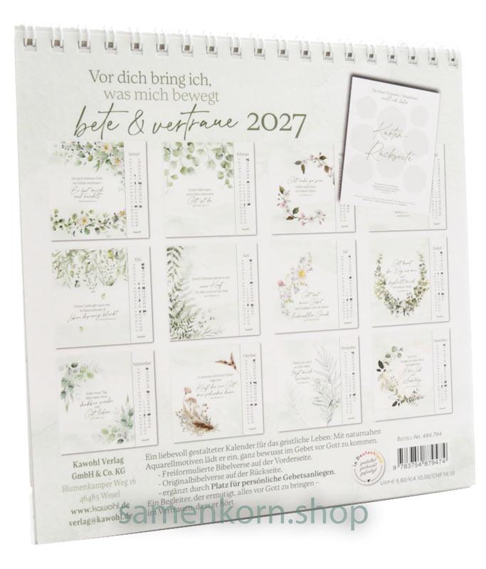 Vor dich bring ich, was mich bewegt 2027 - Gebetskartenkalender