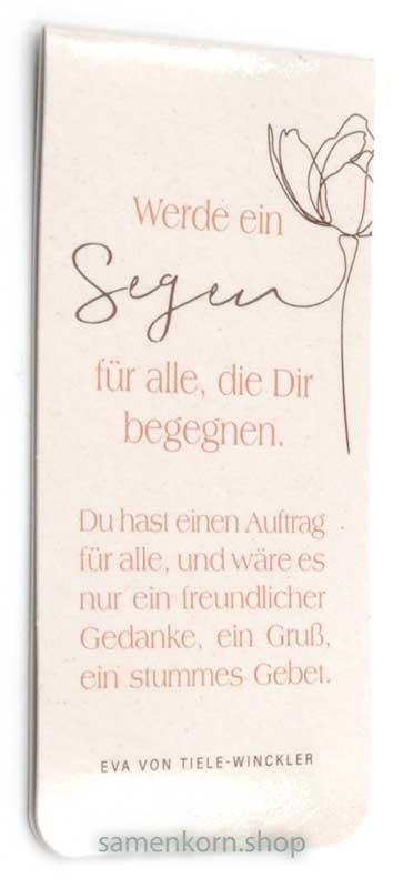 Magnetlesezeichen "Werde ein Segen"