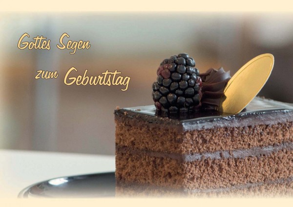 Doppelkarte FS "Gottes Segen zum Geburtstag"