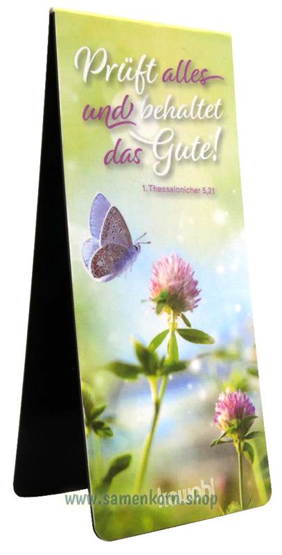 Magnetlesezeichen-Set Jahreslosung "Prüft alles und behaltet ..."