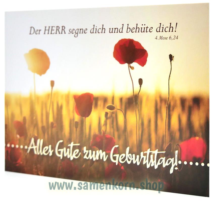 Alles Gute zum Geburtstag / Mohnblumen