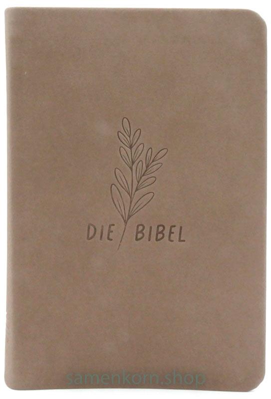 Schlachter 2000 Taschenausgabe (Softcover, Rindsleder, Taupe)