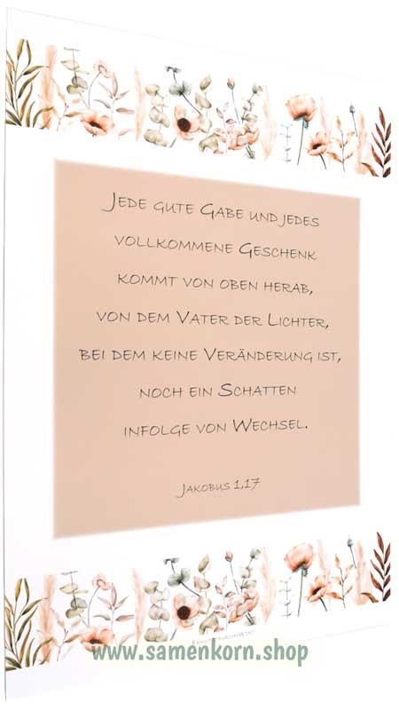 Poster A4 "Jede gute Gabe..."