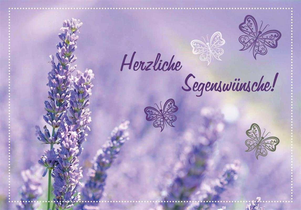 Doppelkarte FS "Herzliche Segenswünsche"