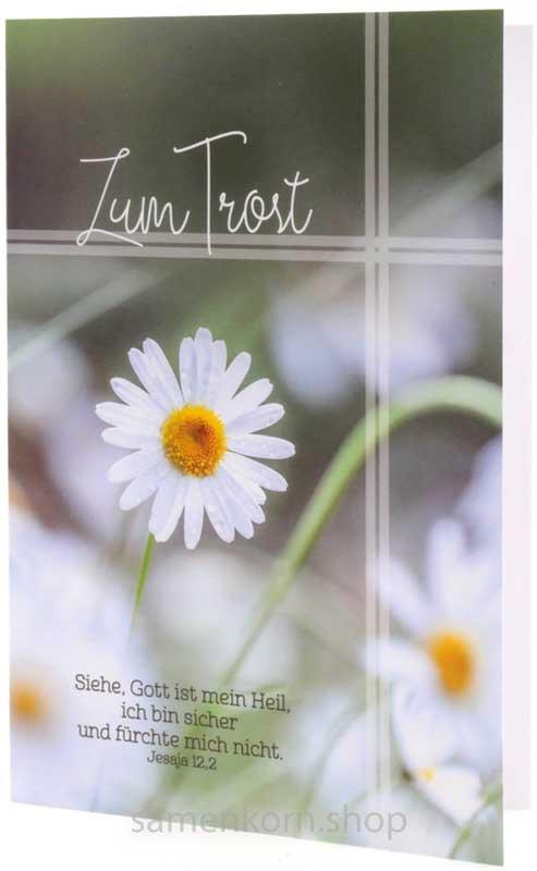 Faltkarte "Zum Trost" / Jes. 12,2