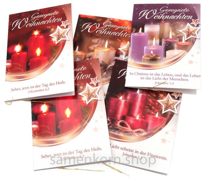 Geschenkanhänger Gesegnete Weihnachten 5-er Set