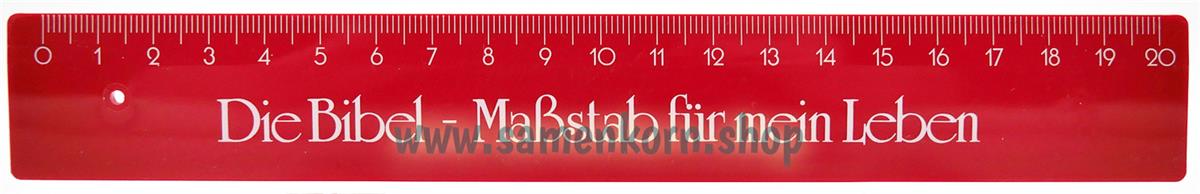 Lineal "Bibel - Maßstab für mein Leben", grün