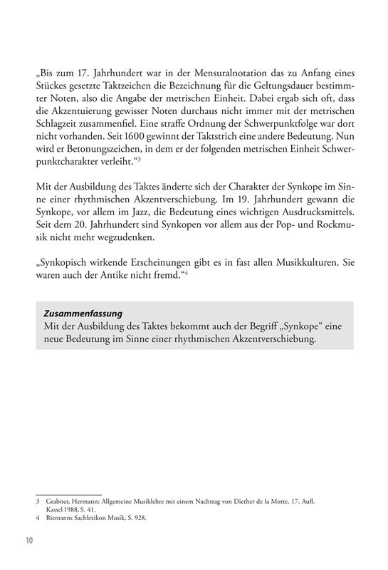 Regel oder Ausnahme / Das Wesen der Synkopen / Buch