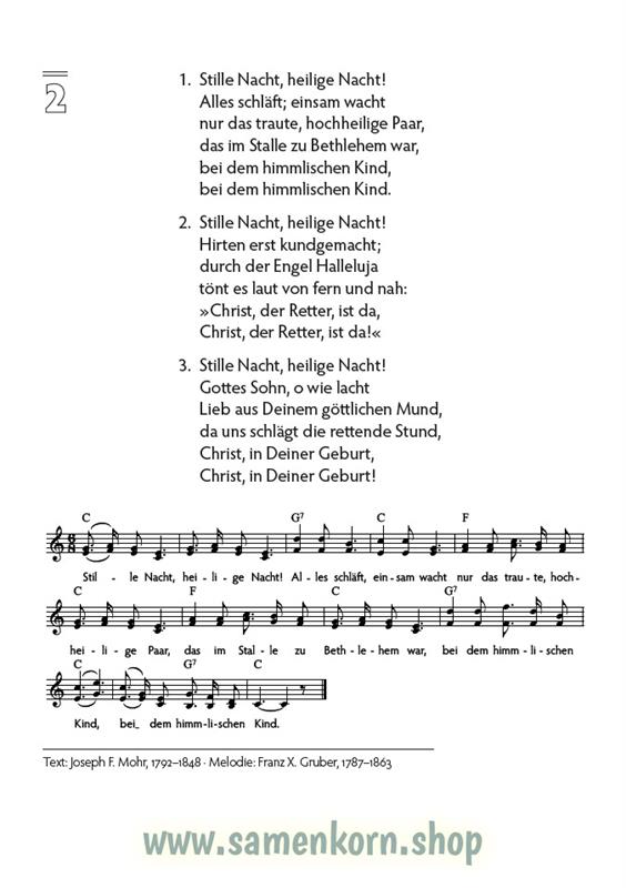 Lieder der Weihnacht / 78 Lieder / Liederheft