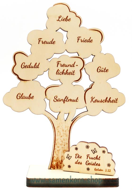 Aufsteller Baum / Die Frucht des Geistes
