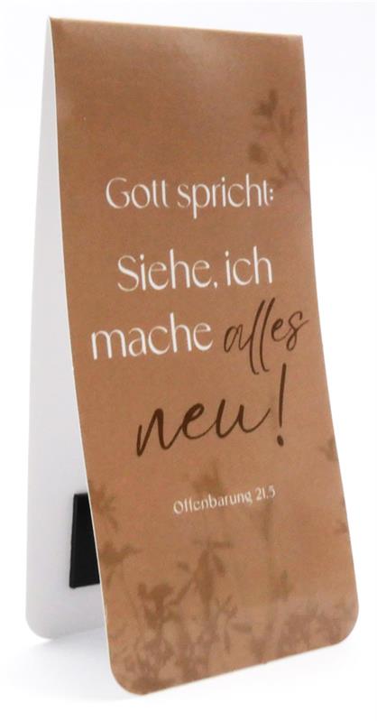 Magnetlesezeichen "Siehe, ich mache alles neu!"